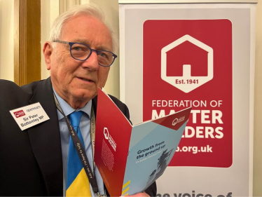 Sir Peter joining the Federation of Master Builders for their manifesto launch