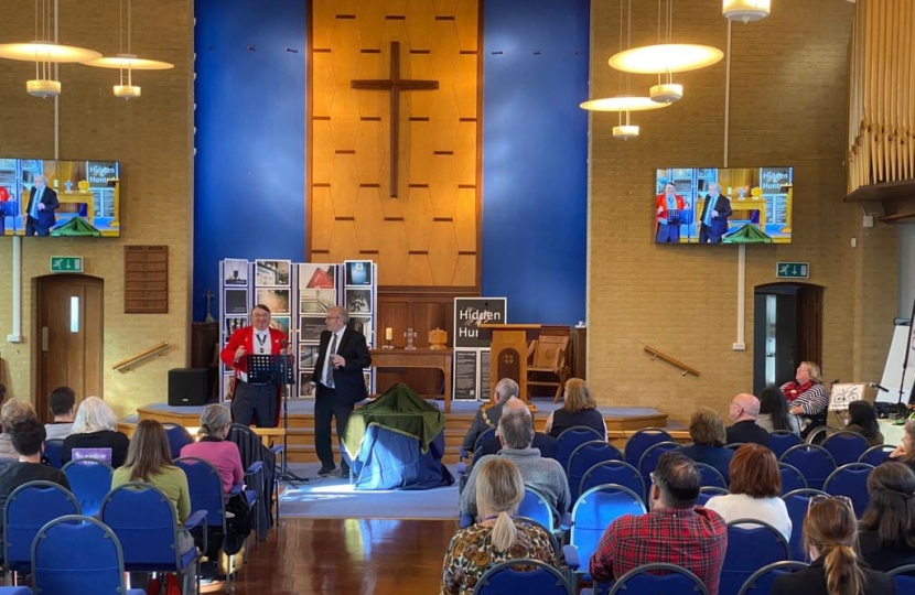 Sir Peter at Offington Methodist Church for Worthing Mental Health Week