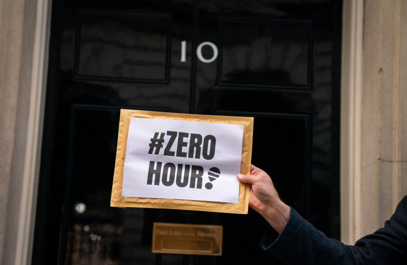 Zero Hour delivering their strategy to the Prime Minister