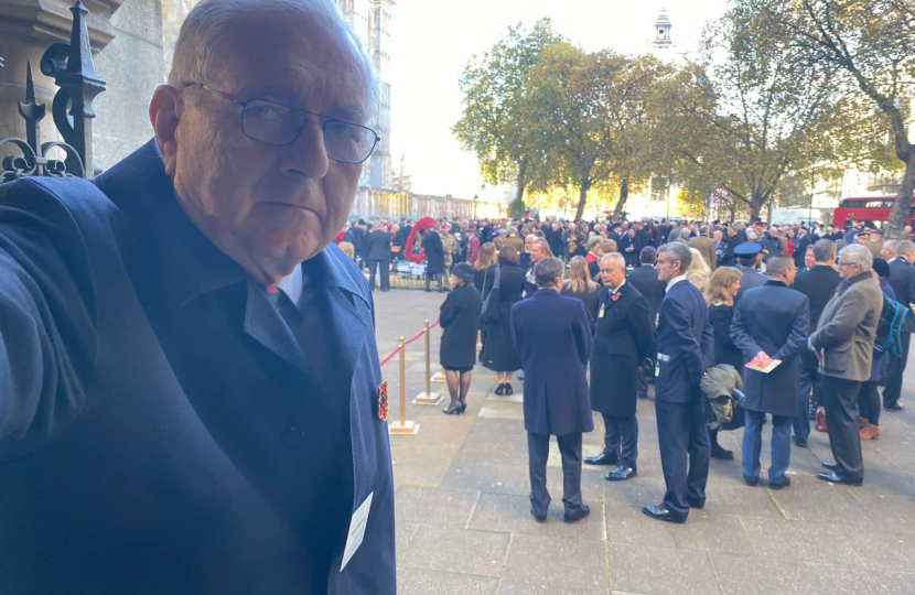 Sir Peter at St Margaret's Church in Parliament Square