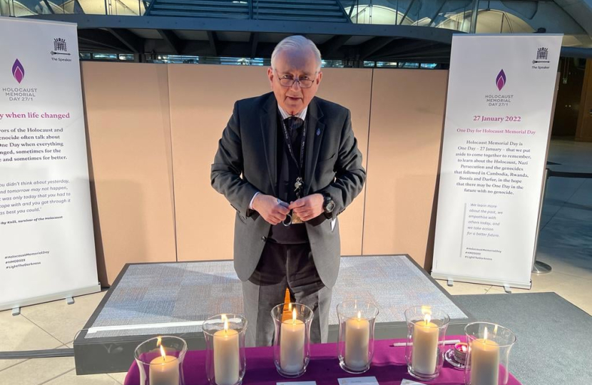 Sir Peter marking Holocaust Memorial Day