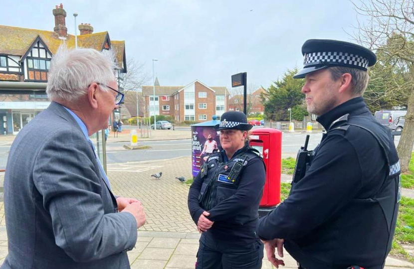Sir Peter Bottomley meeting with police