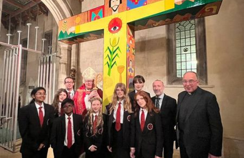 Sir Peter at St George's Roman Catholic Cathedral