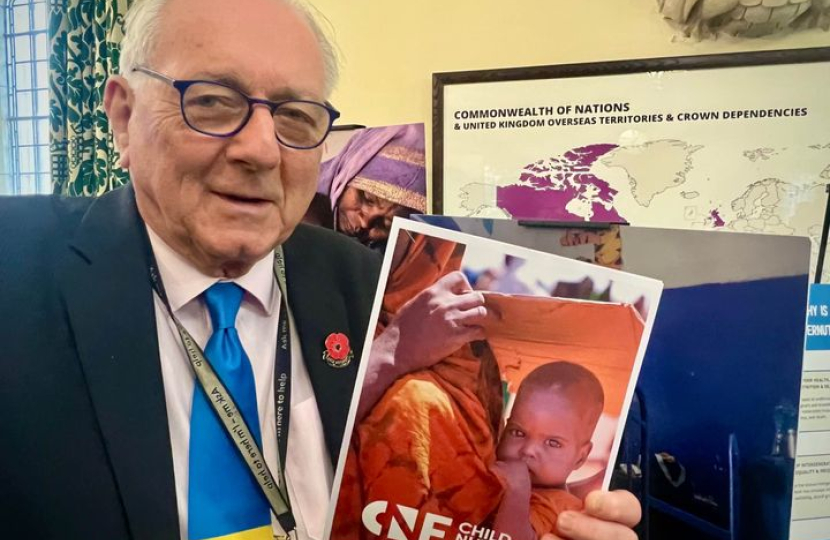 Sir Peter meeting with campaigners to combat Global Malnutrition