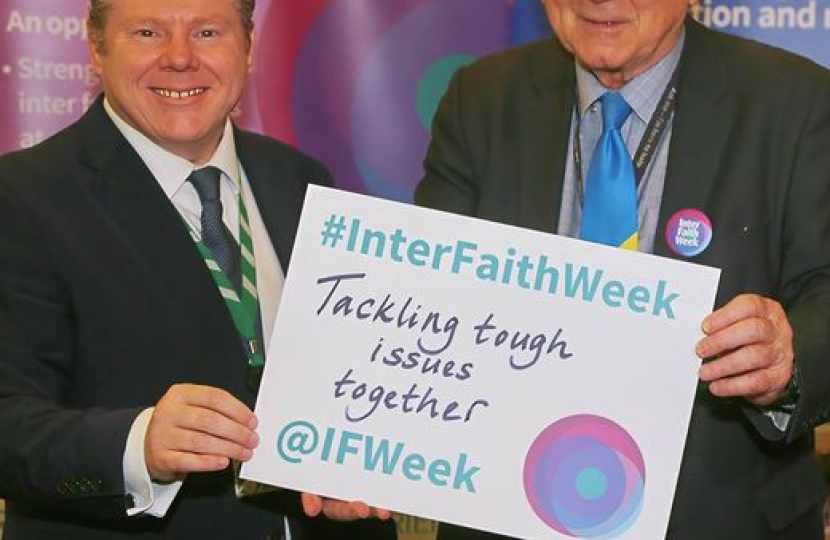 Sir Peter marking InterFaith Week