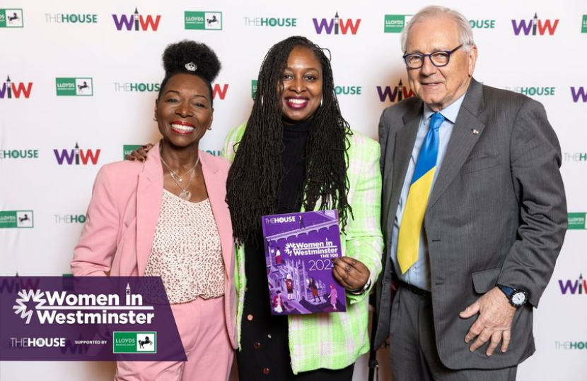 Sir Peter attending the Women in Westminster Awards