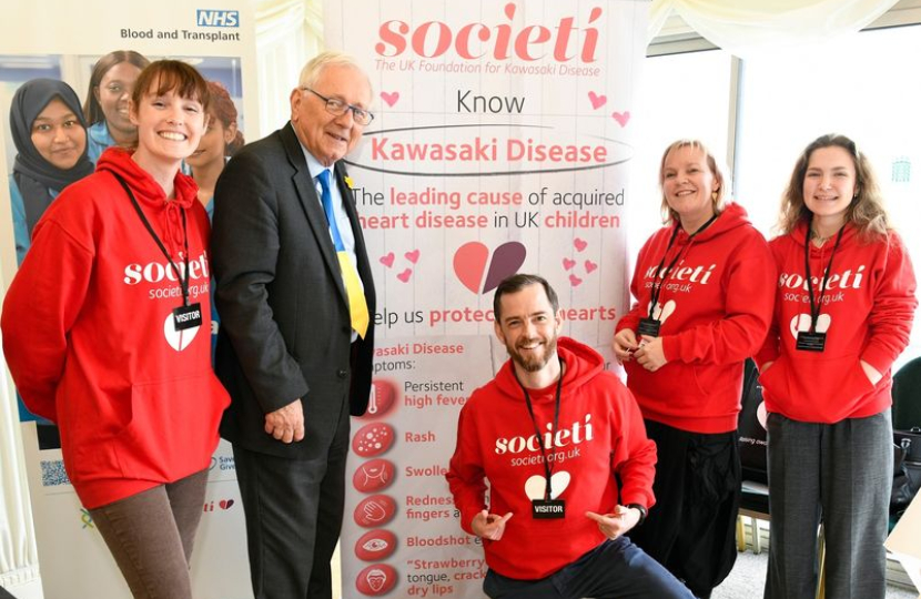 Sir Peter meeting with Societi, the UK Foundation for Kawasaki Disease