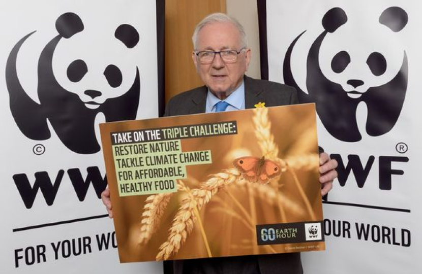 Sir Peter marking Earth Hour 2024