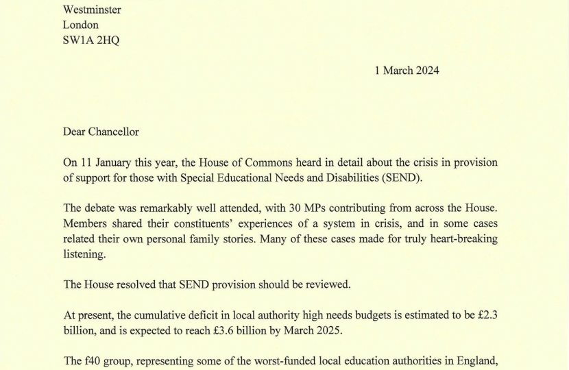 Document describing a new SEND school 1