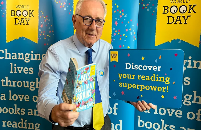 Sir Peter Bottomley at a World Book day event