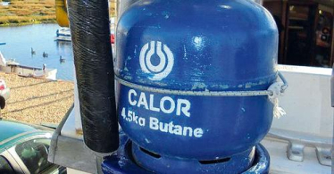 A gas cylinder
