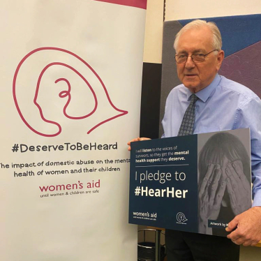 Sir Peter pledging to #HearHer