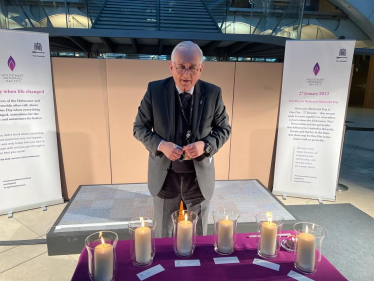 Sir Peter marking Holocaust Memorial Day