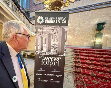 Sir Peter attending the National Srebrenica Memorial Day Ceremony 
