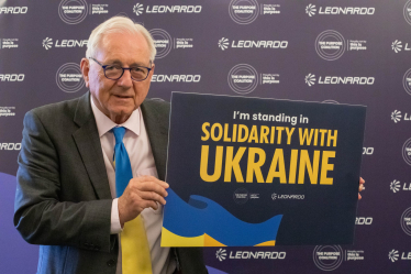 Sir Peter showing his support for Ukraine