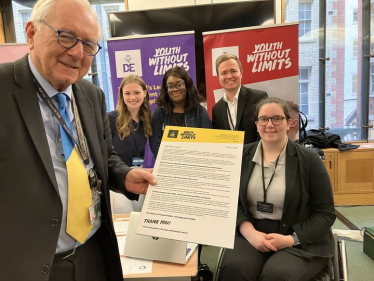 Sir Peter meeting with Duke of Edinburgh Award representatives