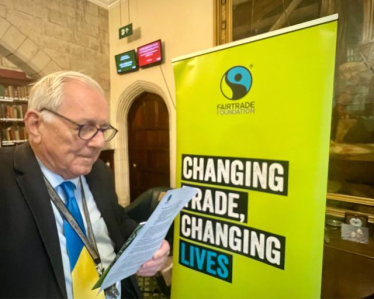 Sir Peter meeting the Fairtrade Foundation