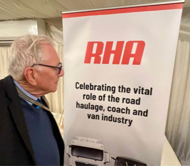 Sir Peter attending the Road Haulage Association reception
