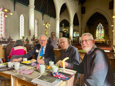 Sir Peter joining residents for Lent Lunch at Christ Church