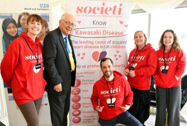 Sir Peter meeting with Societi, the UK Foundation for Kawasaki Disease