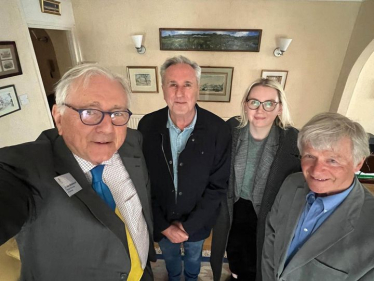 Sir Peter meeting the Tarring Flood Action Group