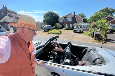 Sir Peter Bottomley meeting a member of his constituency