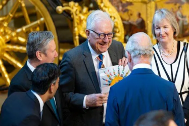 Sir Peter Bottomley with King Charles